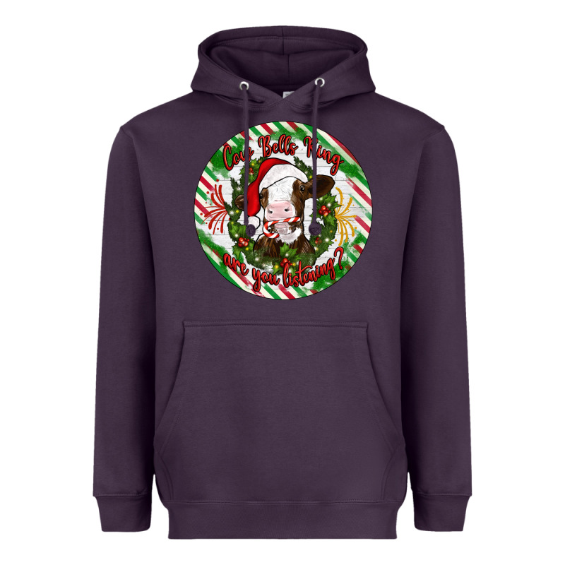 Christmas Cow Bells Ring Are You Listening Heavyweight Hoodie by Artiststas | Teevron
