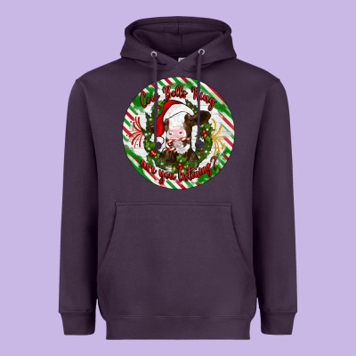 Christmas Cow Bells Ring Are You Listening Heavyweight Hoodie Designed By Artiststas