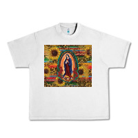 Lunar Rock sunflower serape lady of guadalupe Urban Heavy Tee - RanaPortraitStore