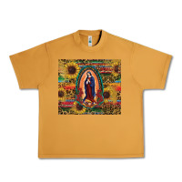 Sunflower Serape Lady Of Guadalupe Urban Heavy Tee | Teevron