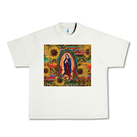Pistachio sunflower serape lady of guadalupe Urban Heavy Tee - RanaPortraitStore