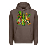 Coffee st patrick's beers flags and hat Premium Hoodie - AdoDesignShop
