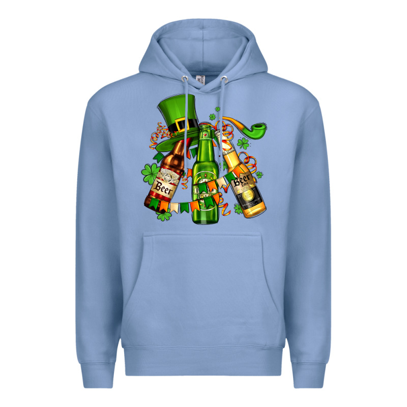 St Patrick's Beers Flags And Hat Premium Hoodie by AdoDesignShop | Teevron