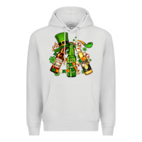 Dove Grey st patrick's beers flags and hat Premium Hoodie - AdoDesignShop