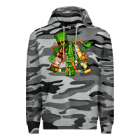 Slate Camo st patrick's beers flags and hat Premium Hoodie - AdoDesignShop
