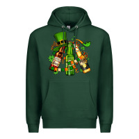 Sports Green st patrick's beers flags and hat Premium Hoodie - AdoDesignShop