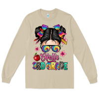 Mushroom hello third grade kid Long Sleeve Tee - texasbilliewilder