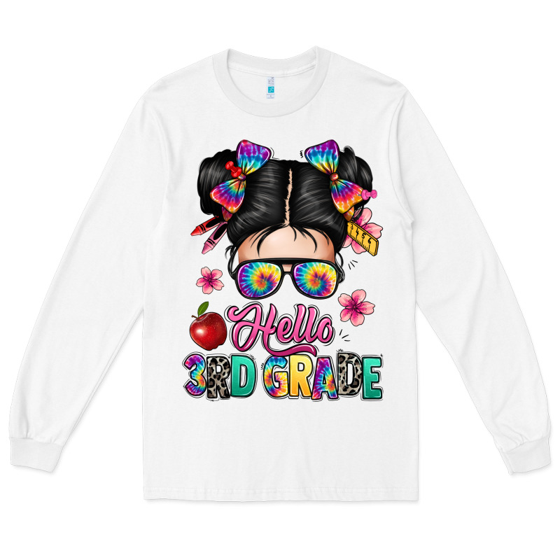 Hello Third Grade Kid Long Sleeve Tee by texasbilliewilder | Teevron