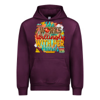 Mauve Wine she works willingly with her hands teacher Urban Hoodie - NancyCooperArtShop