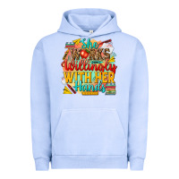 Pigment Grape Ice she works willingly with her hands teacher Urban Hoodie - NancyCooperArtShop