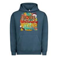 Pigment Midnight Navy she works willingly with her hands teacher Urban Hoodie - NancyCooperArtShop