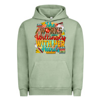 Pigment Oil Green she works willingly with her hands teacher Urban Hoodie - NancyCooperArtShop