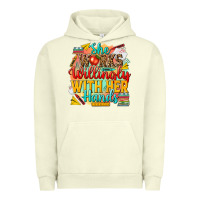 Pigment Pistachio she works willingly with her hands teacher Urban Hoodie - NancyCooperArtShop