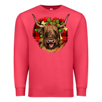 Cardinal highland cow  christmas Premium Sweatshirt - JahusDesignShop