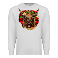 Dove Grey highland cow  christmas Premium Sweatshirt - JahusDesignShop