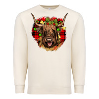 Sandshell highland cow  christmas Premium Sweatshirt - JahusDesignShop