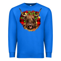 True Royal highland cow  christmas Premium Sweatshirt - JahusDesignShop