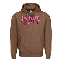 Chestnut howdy honey valentine's day Zipper Hoodie - FaDigitalArtStudio