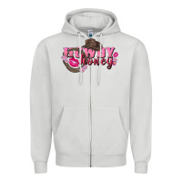 Dove Grey howdy honey valentine's day Zipper Hoodie - FaDigitalArtStudio