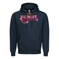 Navy howdy honey valentine's day Zipper Hoodie - FaDigitalArtStudio