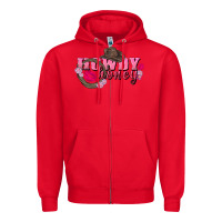Red howdy honey valentine's day Zipper Hoodie - FaDigitalArtStudio