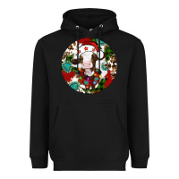 Christmas Cow Gemstone Heavyweight Hoodie | Teevron