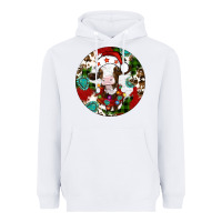 White Christmas cow gemstone Heavyweight Hoodie - Artiststas
