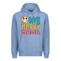Colony Blue one happy mama Premium Hoodie - MaliasSmallBusiness