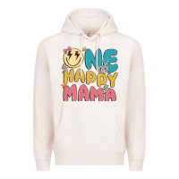 Pale Pink one happy mama Premium Hoodie - MaliasSmallBusiness