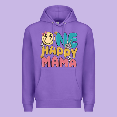 One Happy Mama Premium Hoodie Designed By Maliassmallbusiness