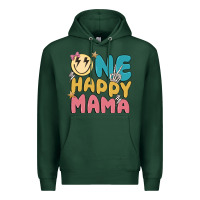 Sports Green one happy mama Premium Hoodie - MaliasSmallBusiness