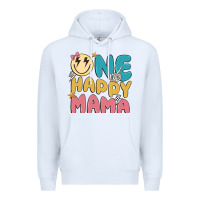 White one happy mama Premium Hoodie - MaliasSmallBusiness
