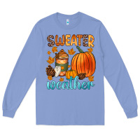 Colony Blue bonfires flannels s'mores campfires and pumpkins Long Sleeve Tee - Zillion Design Studio