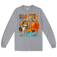 Heather Grey bonfires flannels s'mores campfires and pumpkins Long Sleeve Tee - Zillion Design Studio