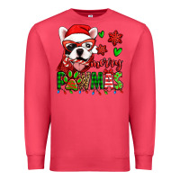 Cardinal merry pawmas christmas french bulldog Premium Sweatshirt - Jasminsmagicworld