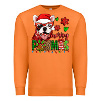 Carrot merry pawmas christmas french bulldog Premium Sweatshirt - Jasminsmagicworld