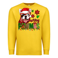 Lemon merry pawmas christmas french bulldog Premium Sweatshirt - Jasminsmagicworld