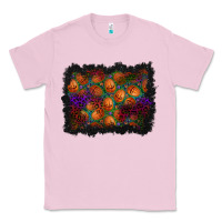 Bubblegum Pink halloween pumpkin background Classic Tee - BundleAndBundleShop