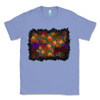 Colony Blue halloween pumpkin background Classic Tee - BundleAndBundleShop
