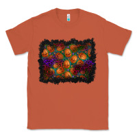 Copper halloween pumpkin background Classic Tee - BundleAndBundleShop