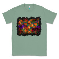 Sage halloween pumpkin background Classic Tee - BundleAndBundleShop