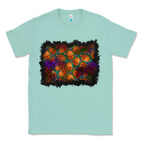 Seafoam halloween pumpkin background Classic Tee - BundleAndBundleShop