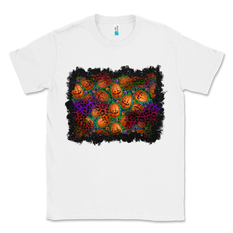 Halloween Pumpkin Background Classic Tee by BundleAndBundleShop | Teevron