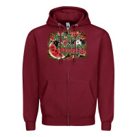Burgundy hot girl summer Zipper Hoodie - SublimationCraftShop