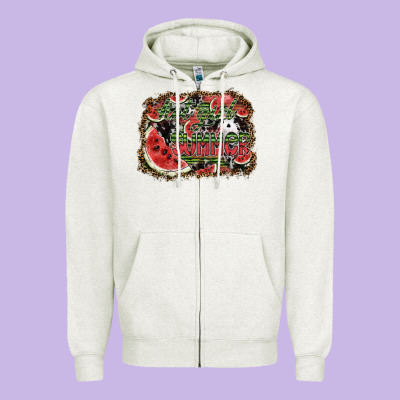 Hot Girl Summer Zipper Hoodie Designed By Sublimationcraftshop