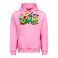 Fuchsia Pink teacher coffee cups Urban Hoodie - NancyCooperArtShop