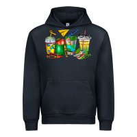 Navy teacher coffee cups Urban Hoodie - NancyCooperArtShop