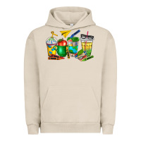 Pigment French Oak teacher coffee cups Urban Hoodie - NancyCooperArtShop