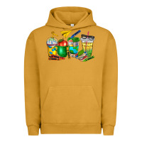 Pigment Peanut Butter teacher coffee cups Urban Hoodie - NancyCooperArtShop