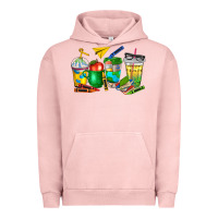 Pigment Salmon teacher coffee cups Urban Hoodie - NancyCooperArtShop